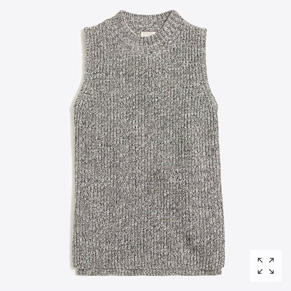 Jcrew, unworn Marled sleeveless turtleneck - Picture 1 of 1